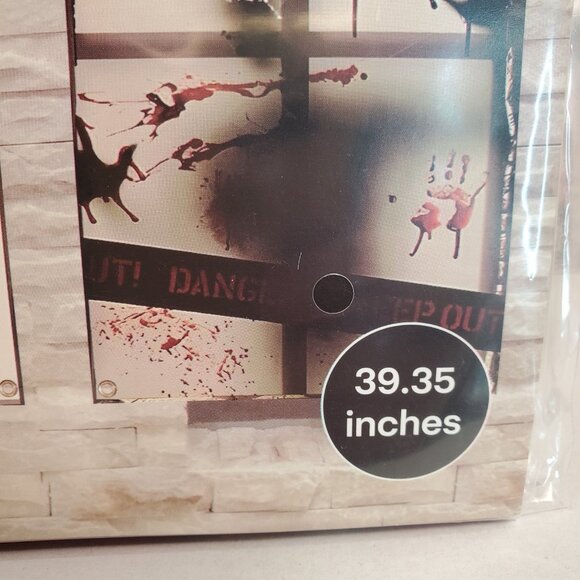 4 Halloween Window Decor Spooky Village Blood Splatter 39" Haunted Horror Lot - Picture 12 of 12